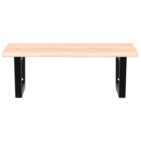 vidaXL Basin Shelf Wall Mounted Steel and Solid Wood Oak