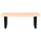 vidaXL Basin Shelf Wall Mounted Steel and Solid Wood Oak