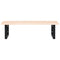 vidaXL Basin Shelf Wall Mounted Steel and Solid Wood Oak