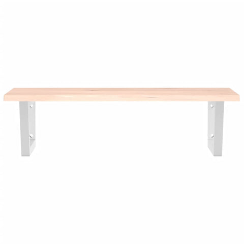 vidaXL Basin Shelf Wall Mounted Steel and Solid Wood Oak