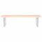 vidaXL Basin Shelf Wall Mounted Steel and Solid Wood Oak