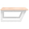 vidaXL Basin Shelf Wall Mounted Steel and Solid Wood Oak