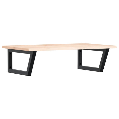 vidaXL Basin Shelf Wall Mounted Steel and Solid Wood Oak