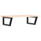 vidaXL Basin Shelf Wall Mounted Steel and Solid Wood Oak