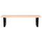 vidaXL Basin Shelf Wall Mounted Steel and Solid Wood Oak