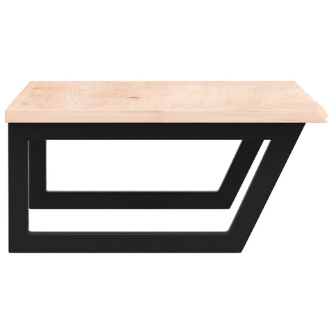 vidaXL Basin Shelf Wall Mounted Steel and Solid Wood Oak