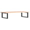 vidaXL Basin Shelf Wall Mounted Steel and Solid Wood Oak