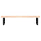 vidaXL Basin Shelf Wall Mounted Steel and Solid Wood Oak