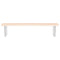 vidaXL Basin Shelf Wall Mounted Steel and Solid Wood Oak
