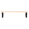 vidaXL Basin Shelf Wall Mounted Steel and Solid Wood Oak