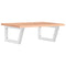 vidaXL Basin Shelf Wall Mounted Steel and Solid Wood Oak