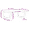 vidaXL Basin Shelf Wall Mounted Steel and Solid Wood Oak