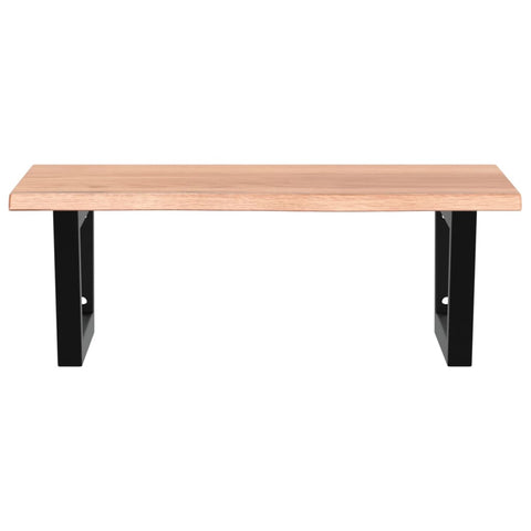 vidaXL Basin Shelf Wall Mounted Steel and Solid Wood Oak