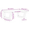 vidaXL Basin Shelf Wall Mounted Steel and Solid Wood Oak