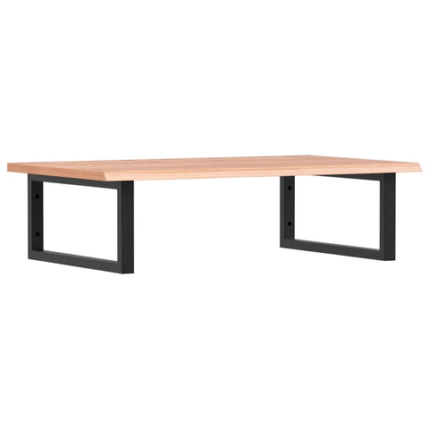 vidaXL Basin Shelf Wall Mounted Steel and Solid Wood Oak