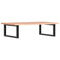 vidaXL Basin Shelf Wall Mounted Steel and Solid Wood Oak