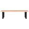 vidaXL Basin Shelf Wall Mounted Steel and Solid Wood Oak