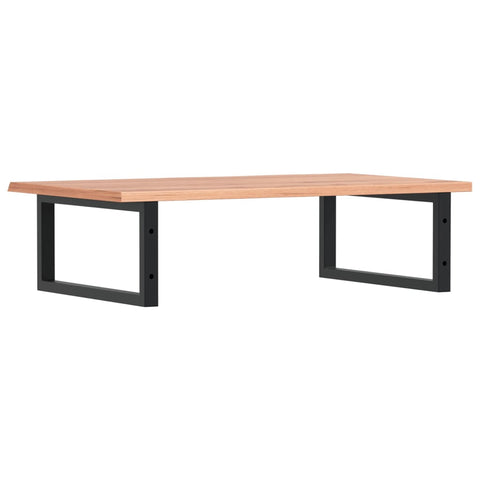 vidaXL Basin Shelf Wall Mounted Steel and Solid Wood Oak
