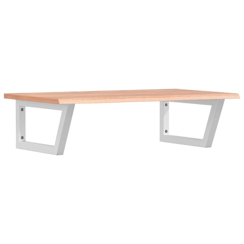 vidaXL Basin Shelf Wall Mounted Steel and Solid Wood Oak