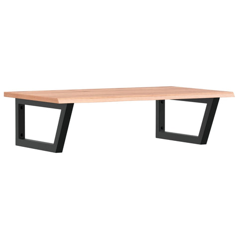 vidaXL Basin Shelf Wall Mounted Steel and Solid Wood Oak
