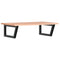 vidaXL Basin Shelf Wall Mounted Steel and Solid Wood Oak