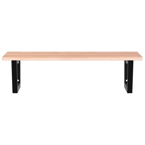 vidaXL Basin Shelf Wall Mounted Steel and Solid Wood Oak
