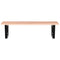 vidaXL Basin Shelf Wall Mounted Steel and Solid Wood Oak