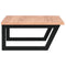 vidaXL Basin Shelf Wall Mounted Steel and Solid Wood Oak