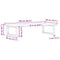 vidaXL Basin Shelf Wall Mounted Steel and Solid Wood Oak