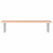 vidaXL Basin Shelf Wall Mounted Steel and Solid Wood Oak