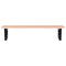 vidaXL Basin Shelf Wall Mounted Steel and Solid Wood Oak
