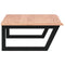 vidaXL Basin Shelf Wall Mounted Steel and Solid Wood Oak