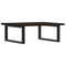 vidaXL Basin Shelf Wall Mounted Steel and Solid Wood Oak