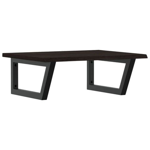 vidaXL Basin Shelf Wall Mounted Steel and Solid Wood Oak