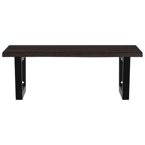 vidaXL Basin Shelf Wall Mounted Steel and Solid Wood Oak