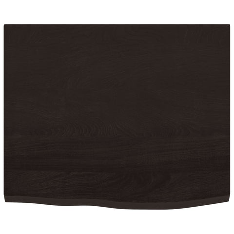 vidaXL Basin Shelf Wall Mounted Steel and Solid Wood Oak