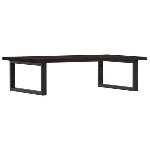 vidaXL Basin Shelf Wall Mounted Steel and Solid Wood Oak