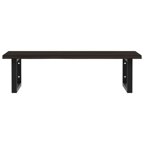 vidaXL Basin Shelf Wall Mounted Steel and Solid Wood Oak