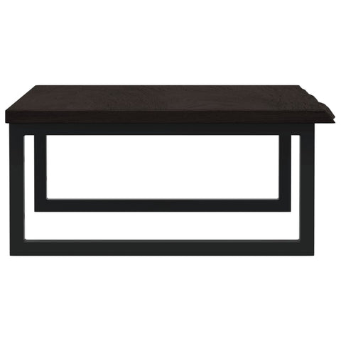 vidaXL Basin Shelf Wall Mounted Steel and Solid Wood Oak