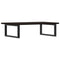 vidaXL Basin Shelf Wall Mounted Steel and Solid Wood Oak