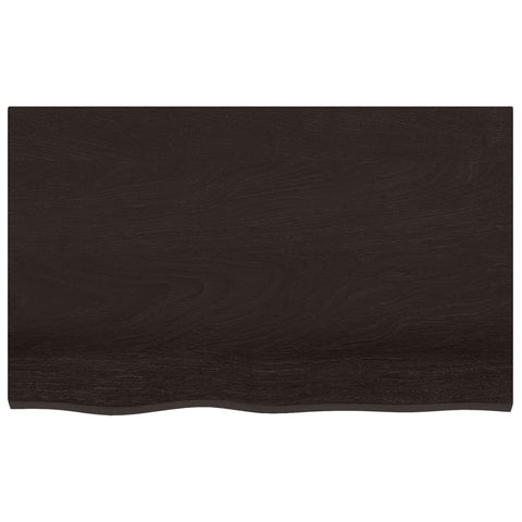vidaXL Basin Shelf Wall Mounted Steel and Solid Wood Oak