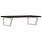 vidaXL Basin Shelf Wall Mounted Steel and Solid Wood Oak