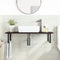 vidaXL Basin Shelf Wall Mounted Steel and Solid Wood Oak