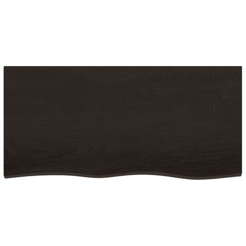 vidaXL Basin Shelf Wall Mounted Steel and Solid Wood Oak