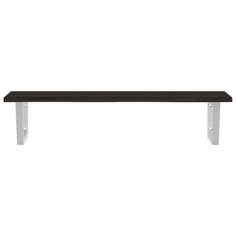 vidaXL Basin Shelf Wall Mounted Steel and Solid Wood Oak