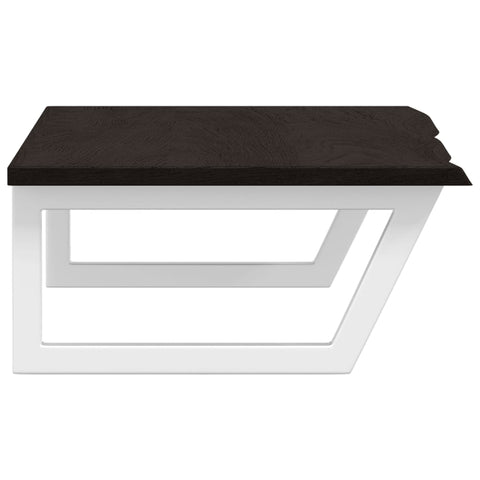 vidaXL Basin Shelf Wall Mounted Steel and Solid Wood Oak