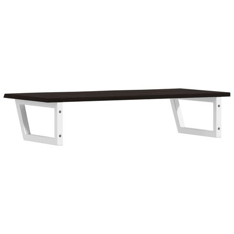vidaXL Basin Shelf Wall Mounted Steel and Solid Wood Oak