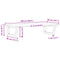 vidaXL Basin Shelf Wall Mounted Steel and Solid Wood Oak