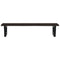 vidaXL Basin Shelf Wall Mounted Steel and Solid Wood Oak