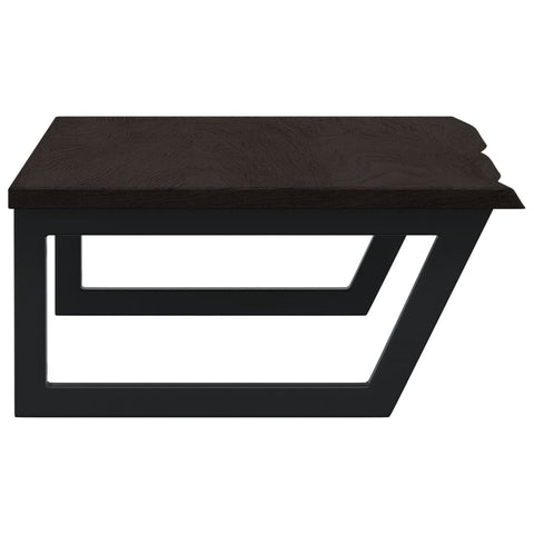 vidaXL Basin Shelf Wall Mounted Steel and Solid Wood Oak